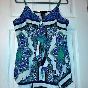 Lane Bryant silky v-neck blouse